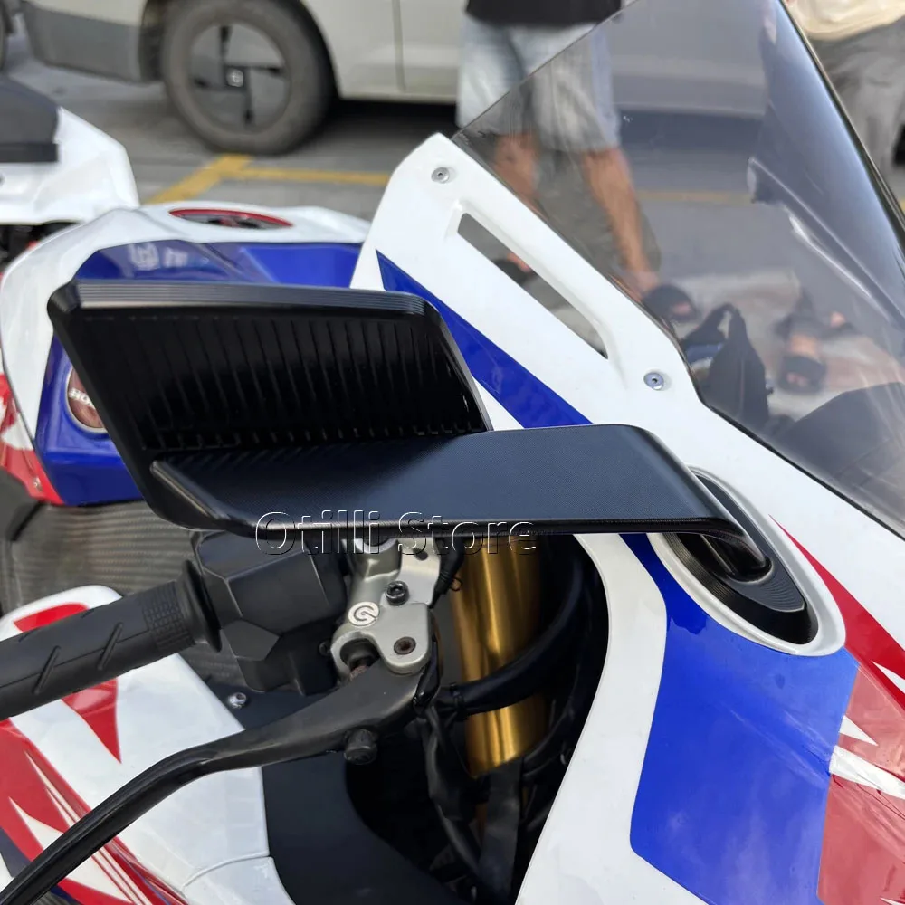 2 قطعة دراجة نارية CBR1000 RR RR-R المرايا تعديل الرياح الجناح قابل للتعديل الدورية مرآة الرؤية الخلفية لهوندا CBR1000RR CBR1000RR-R #4