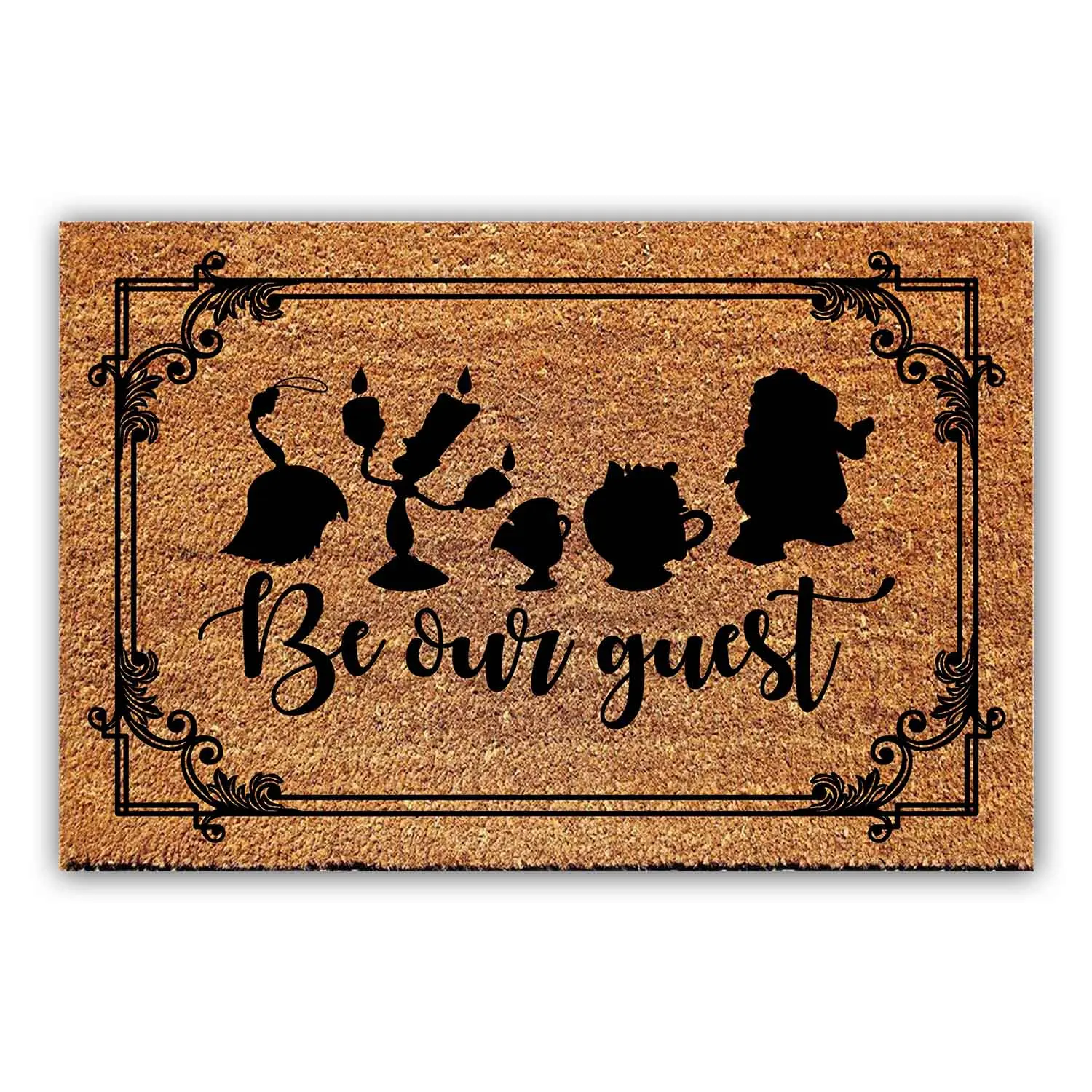 

Funny Coir Doormat Be Our Guest Welcome Front Porch Decor Doormat For The Entrance Way Personalized House Warming Gift Rugs