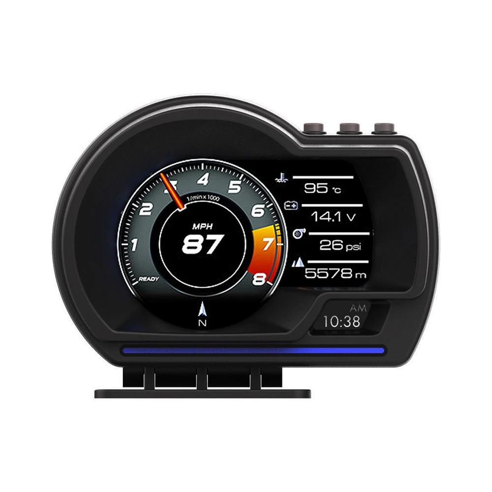 

Топ НОВЫЙ Универсальный OBD2 GPS Измеритель двойных систем Спидометр Проекционный дисплей P6 GPS HUD Многофункциональный турбодатчик температуры воды Новый