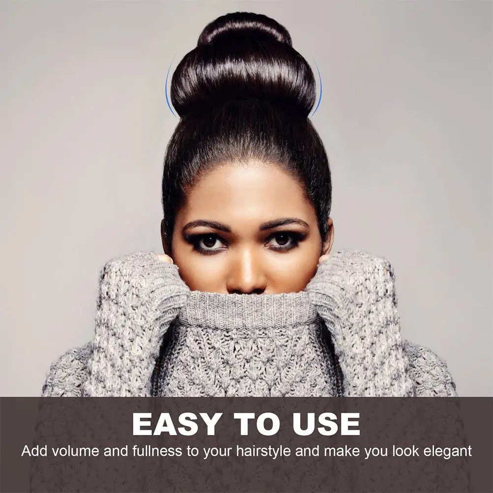 

3pcs Hair Ring Tray Invisible Chignon Clips Rope Messy Bun Hairpiece Scrunchies Ponytail Holder Hair Styling Accessories