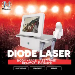 Mini Professional 810nm Diode Laser Hair Removal Device 4000w High Power 755 808 940 1064nm Painless Permanent Home Use