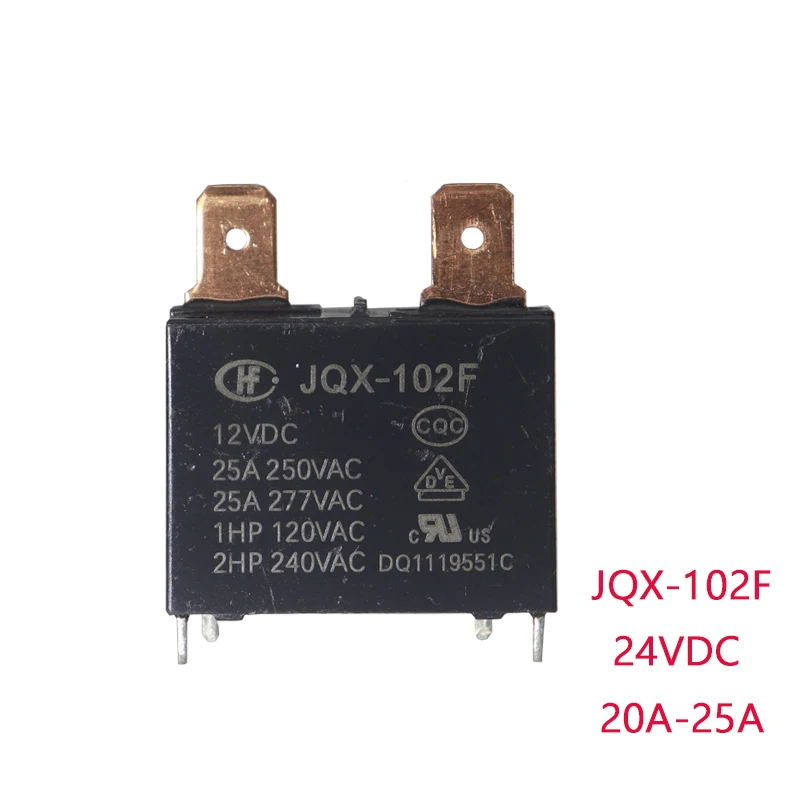 【5-1PCS】JQX-102F 12VDC 20A Relay air conditioner 4pins