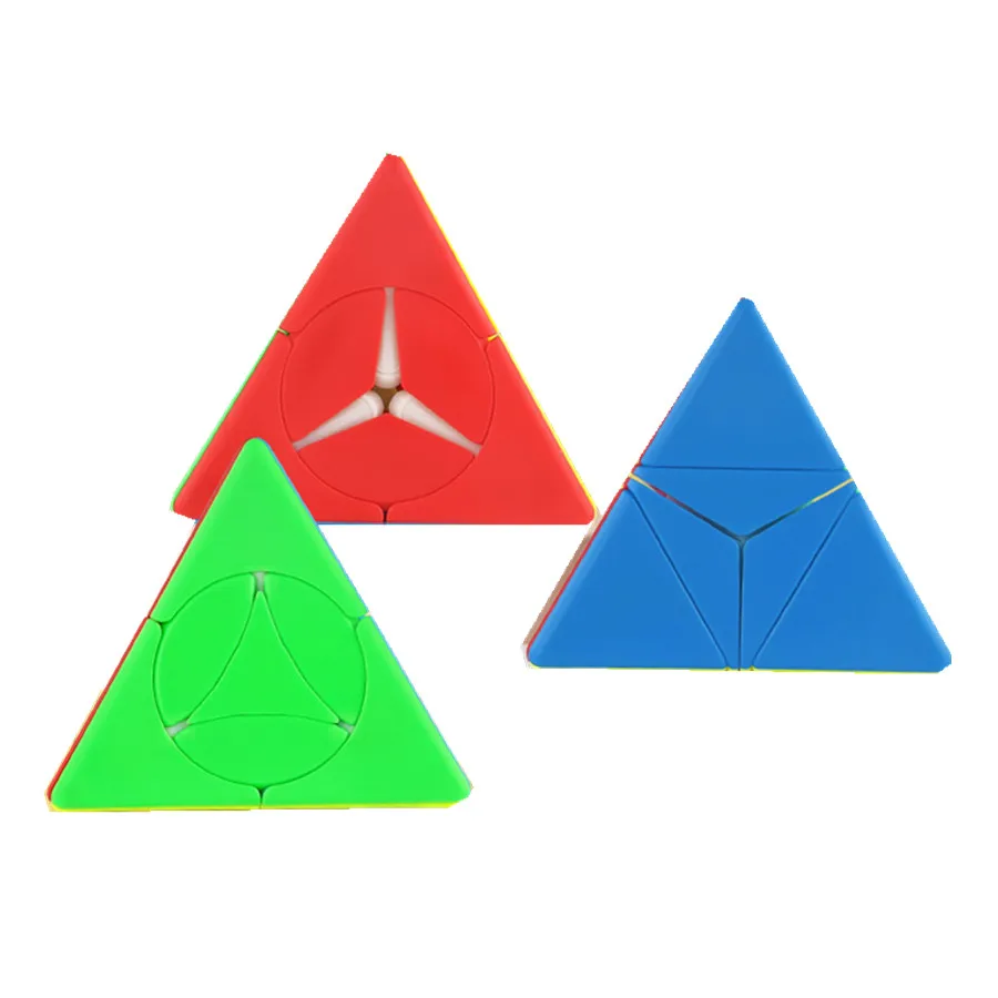 FanXin Qimeng Series Pyramind Triangle Tetrahedron Magic Cube Small Pagoda Small Windmill Small Gold Coin Puzzle Cubo Magico Toy