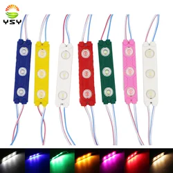 YSY 1Pcs LED Module 3030 SMD 3 LED DC12V Waterproof Advertisement Design LED Modules White Color Super Bright String Lighting