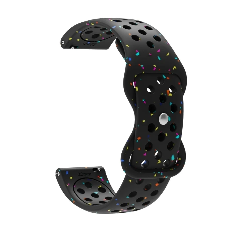 

652F Silicone Wriststrap Replacement Quick Release Bracelets Universal Band Breathable Straps for Watch 18mm/20mm/22mm