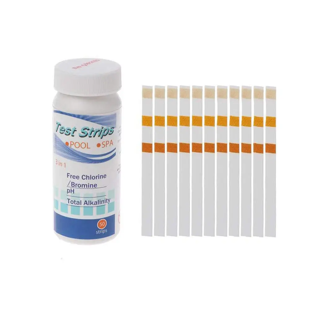 3/6/7in1 Swimming Pool PH Test Paper Multipurpose Chlorine/PH/Hardness/Bromine Paper Strips Swimming Pool Water Tester Test L6H4