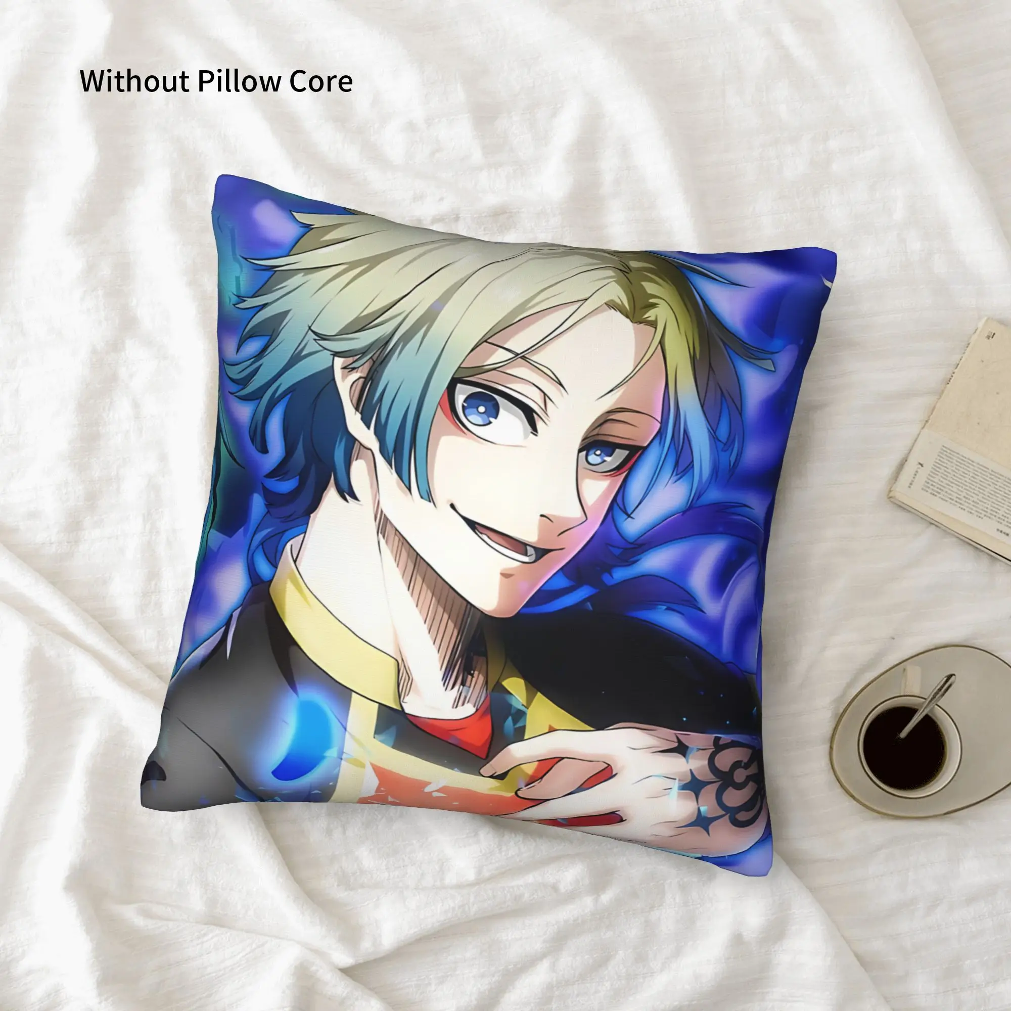 1PC Blue Lock Football Anime Pillow Case Home Decor Items Double-Sided Printing  Sofa Cushion Bedroom Bedside Pillow