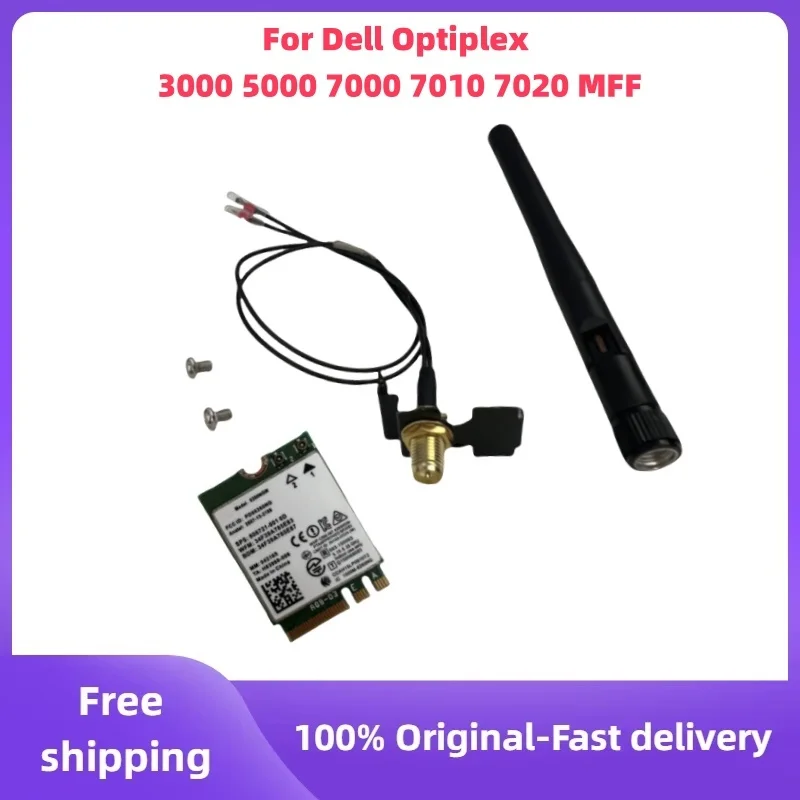 الأصلي والجديد لـ Dell Optiplex 3000 5000 7000 7010 7020 MFF Wifi كابل هوائي بطاقة 8260NGW WiFi بطاقة الشبكة اللاسلكية