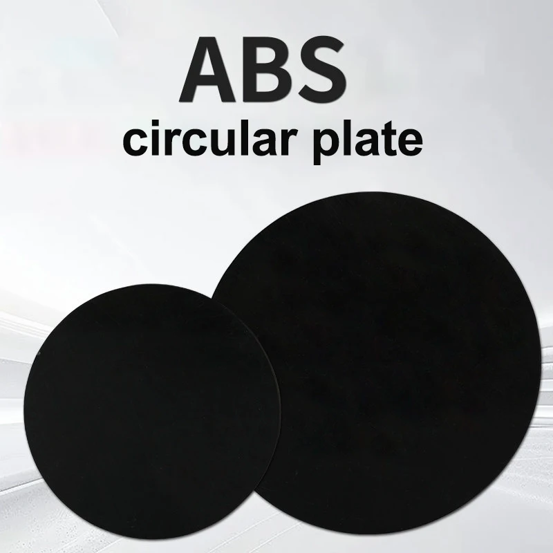 Black ABS sheet, plastic thin plate, circular disc, ABS plastic circular sheet, diameter 80~350mm