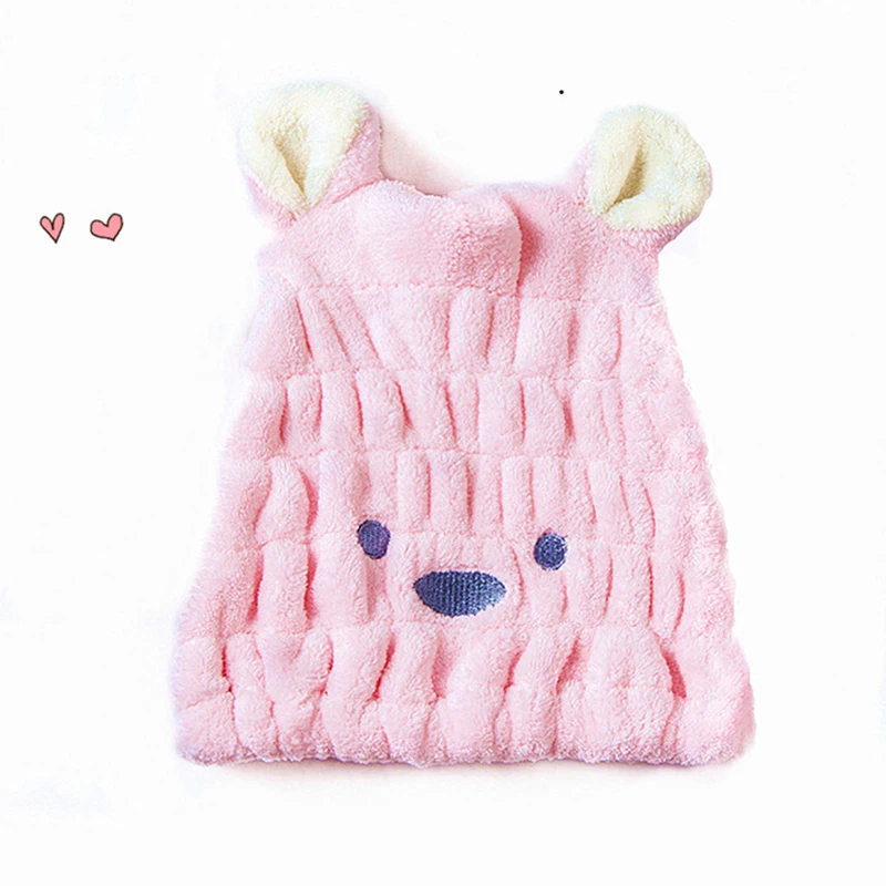 Dry hair towel Dry hair cap Quick-drying hair towel Shower cap Strong absorbent towel after bath Fluffy headscarf Hair cap