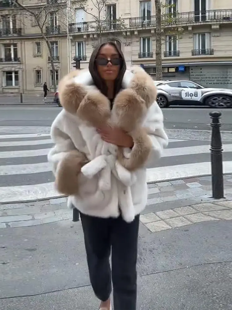 عادية طباعة هودي معطف فستان أطفال مع سروال داخلي المرأة كم طويل جيب سحابات سترة قطن بنطلون واسع 2025 الشتاء موضة سيدة الزي