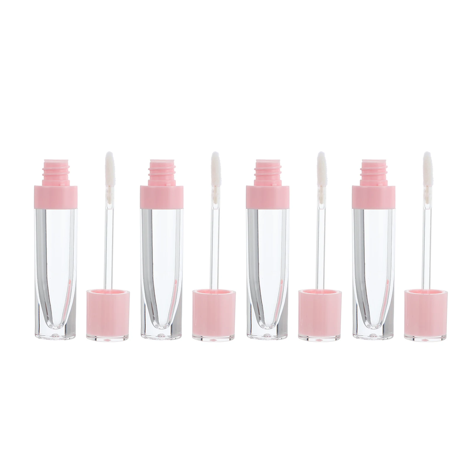 

10pcs Round Lip Gloss Tubes Clear Empty Bottles for DIY Containers Travel Size Leak Proof Safe Durable