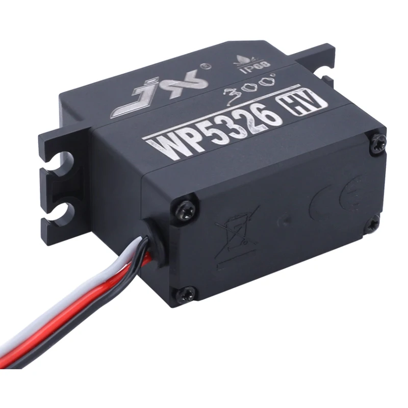 JX WP5326HV-300 IP68 26 كجم مقاوم للماء أجهزة رقمية ميتال جير عزم دوران عالي محرك بقلب لسيارة RC روبوت الطائرة بدون طيار قارب عربات التي تجرها الدواب الزاحف #4