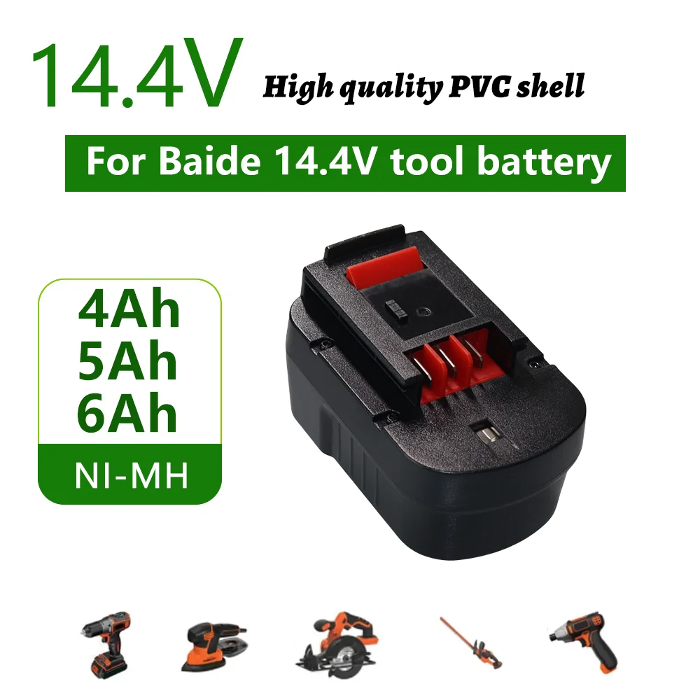 

14.4V NI-MH for Black&Decker 4000/5000/6000mAh rechargeable battery suitable wireless power tools