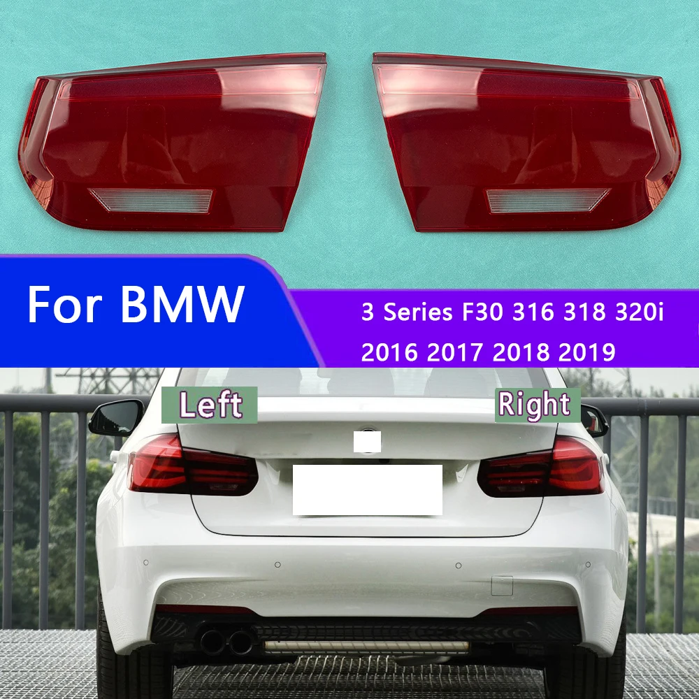 

For BMW 3 Series F30 316 318 320i 2016 ~ 2019 Taillamp Lamp Shell Transparent Mask Taillamp Cover Lens Plexiglass Replace Origin