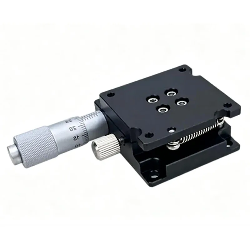 Aluminum Alloy Manual Rotary Positioning Stage 40x40mm Platform ±10° Tilt Linear Travel Square Angle Adjustment Table