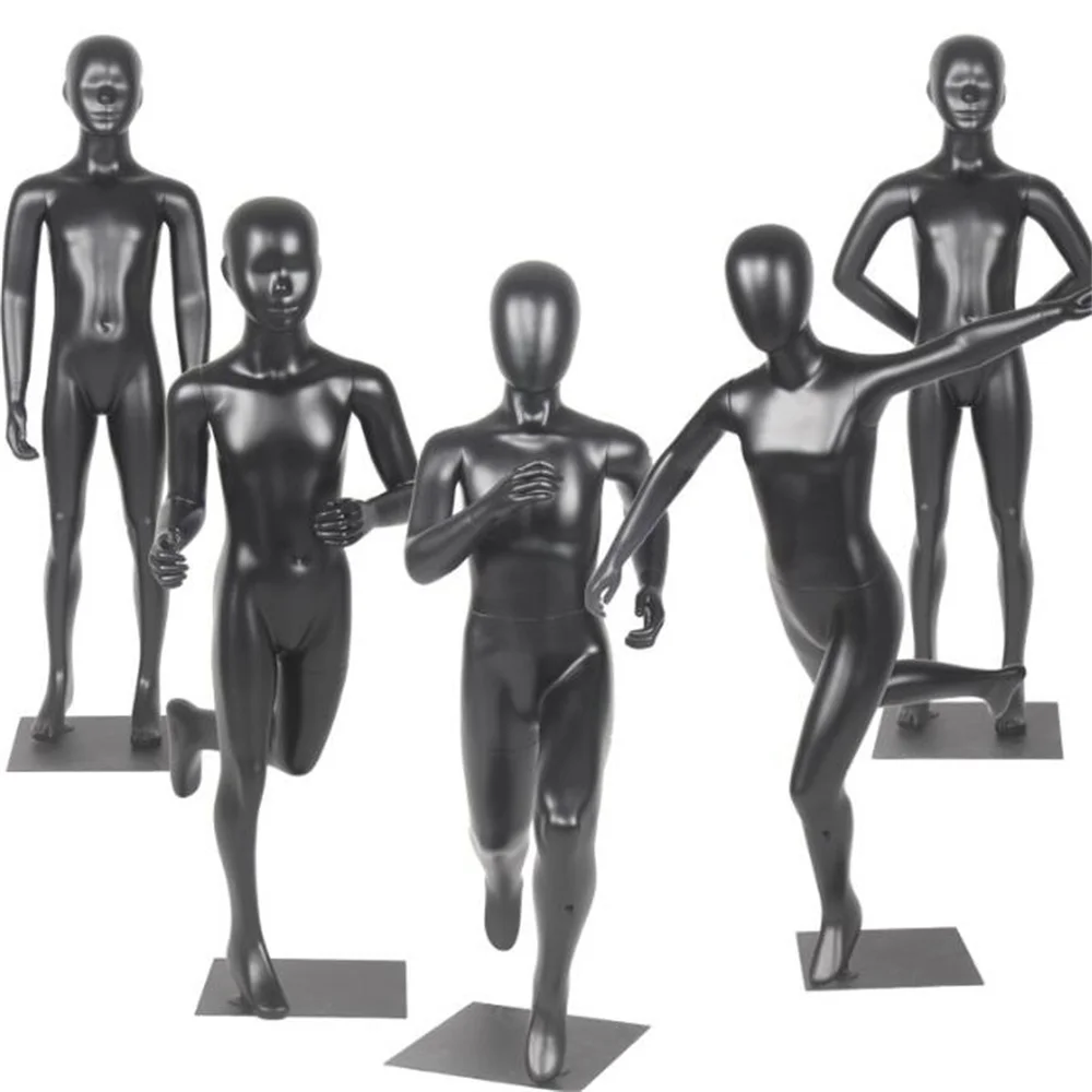 

Plastic Full Children Sewing Mannequin, Body Props, Clothing Stores, Sports Running Display Shelves, Dummy Models, D075, 4Style