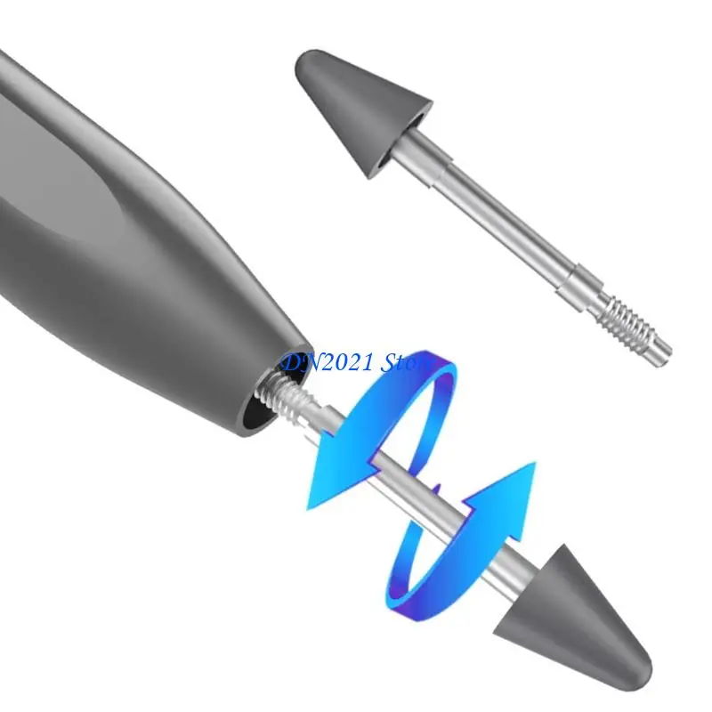 

F3KE 5Pcs Replaceable Pencil Nibs For Xiaoxin Pen 2nd Gen Touchable Screen Pen Nibs Digital Pencil Needle Replacement