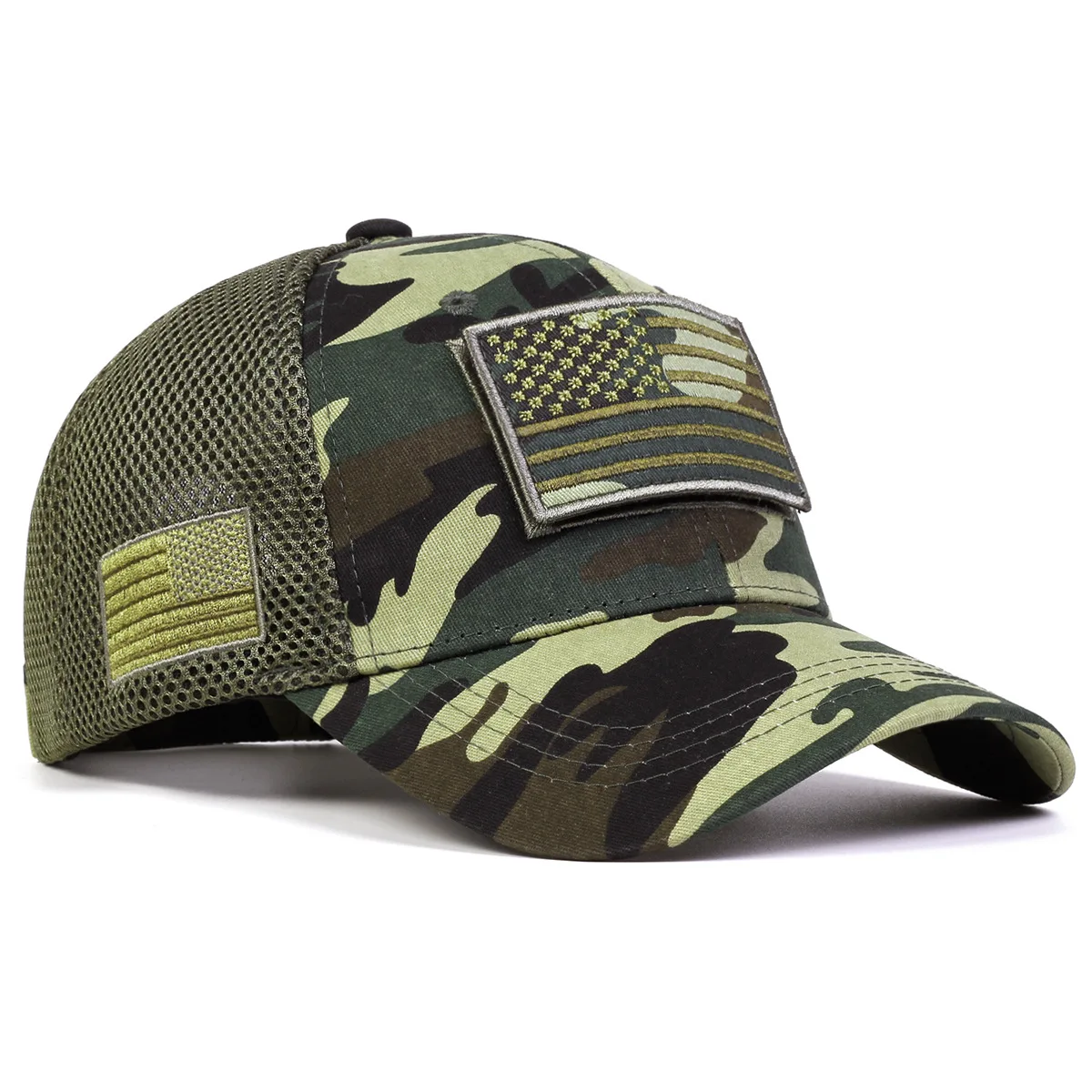 Camouflage Hat Flag Sunscreen Sports Velcro Cap Outdoor Army Fan Baseball Cap Men\'s Tactical Cap