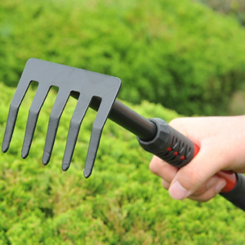 DONG Garden Tool Heavy Hand Trowel Hand Rake with Soft Rubberized Ergonomic