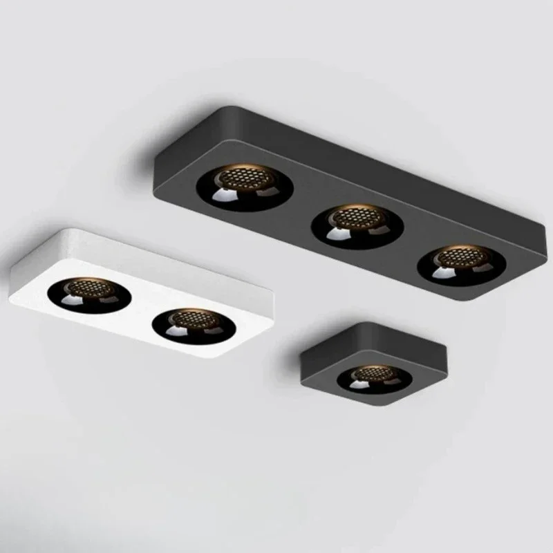 Ultra thin surface mounted ceiling light 3.5CM simple and stylish home COB spotlight with no opening square 85-265V