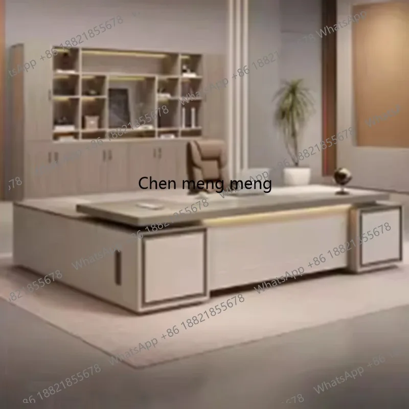 

Modern White Executive Desk Cheap Asthetic Strong Wood Drawers Office Desks Modern Luxury Large Escritorios