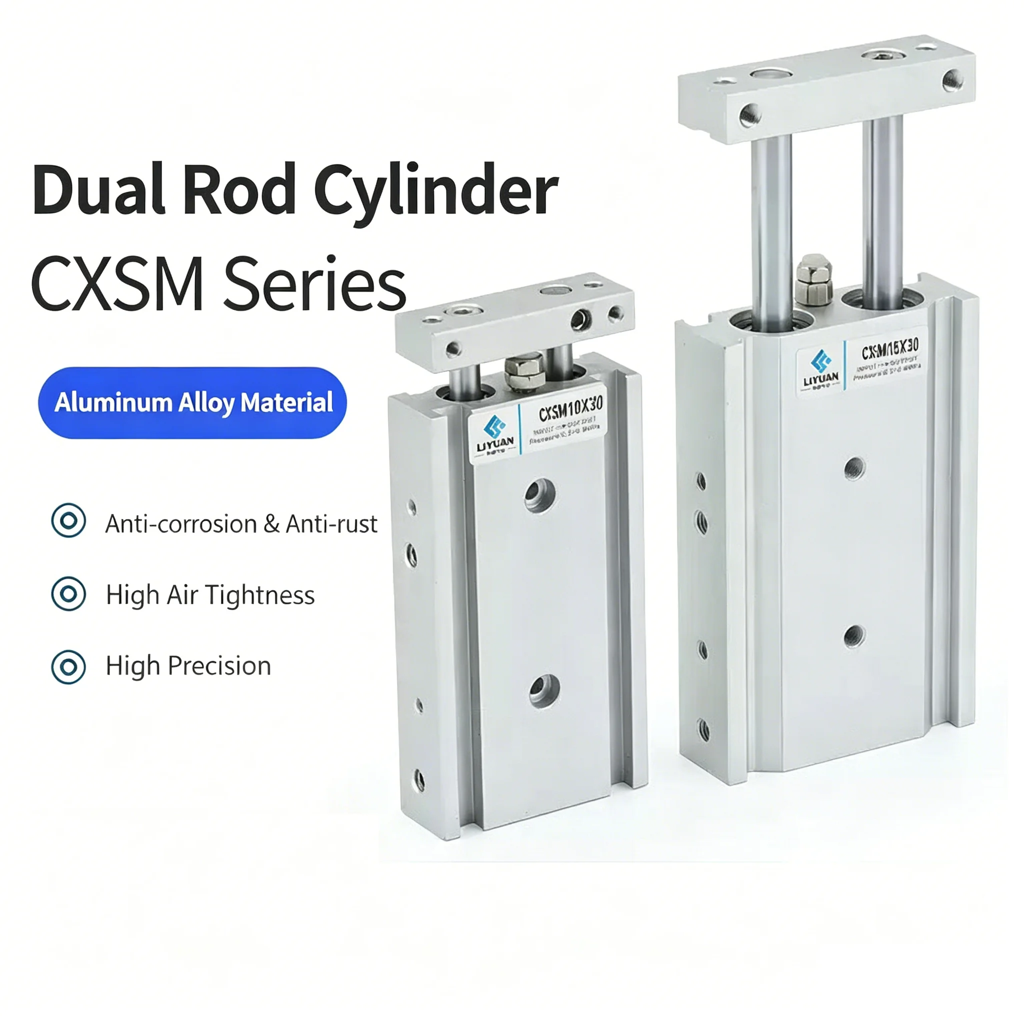 CXSM Dual Rod Cylinder Pneumatic Cylinder CXSM10 CXSM15 CXSM20 CXSM25 CXSM32 Double Axis Dual Rod Cylinder
