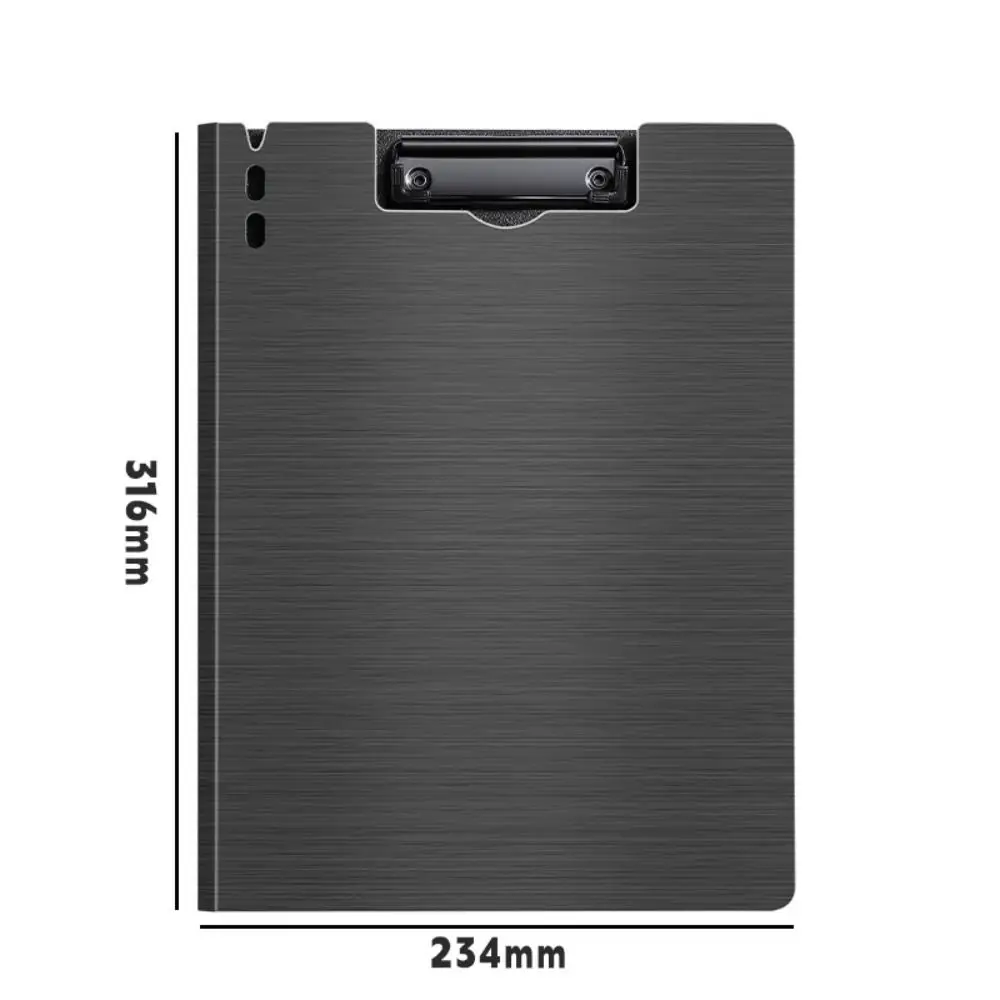 Thickened PP A4 File Folder Retro Color Test Paper Storage Clipboard Horizontal/Vertical Clip Document Organizer Office Use