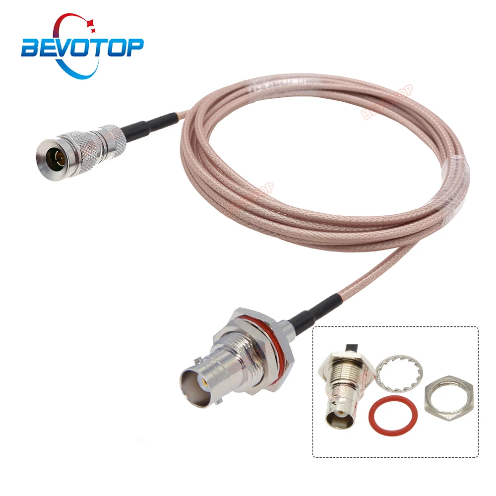 75 Ohm RG179 Cable Waterproof BNC Female Screw Bulkhead to CC4 Male Plug Connector RF Coaxial Pigtail HD SDI Cable BEVOTOP