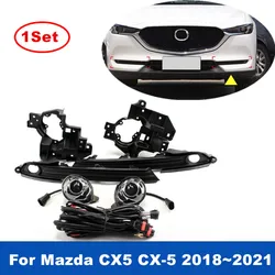 1Set Car Front Fog Light Assembly FOR MAZDA CX5 CX-5 2018 2019 2020 2021 With Harness Switch Upgrade Kit