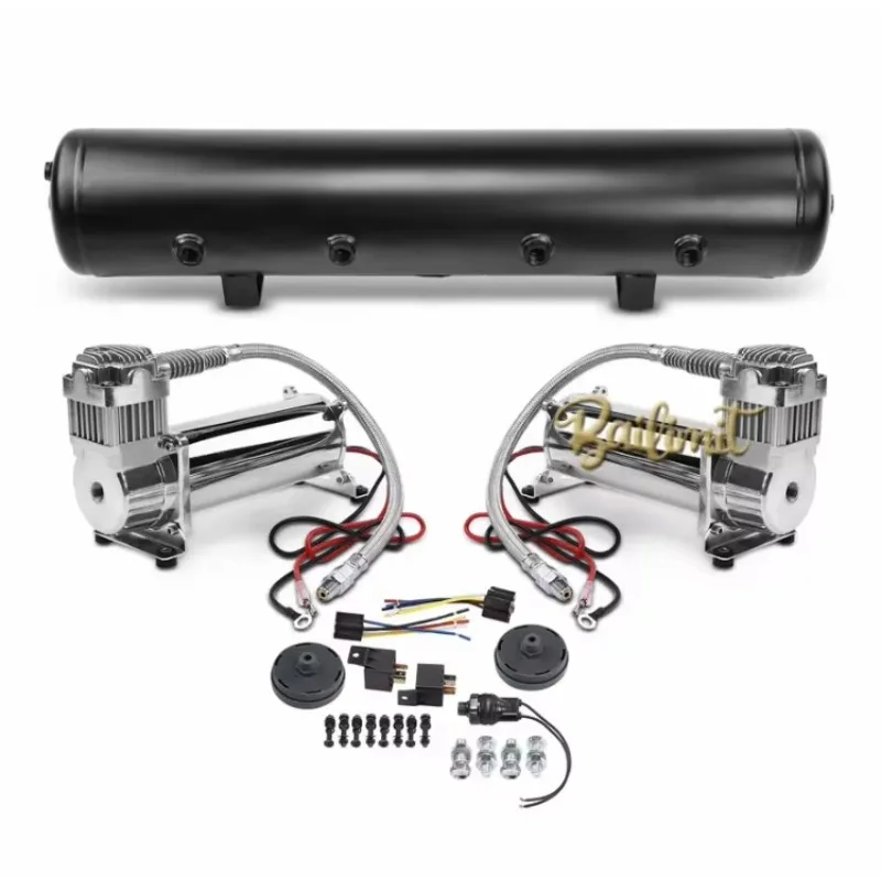 Suspension compressor kit for port tank pressure switch