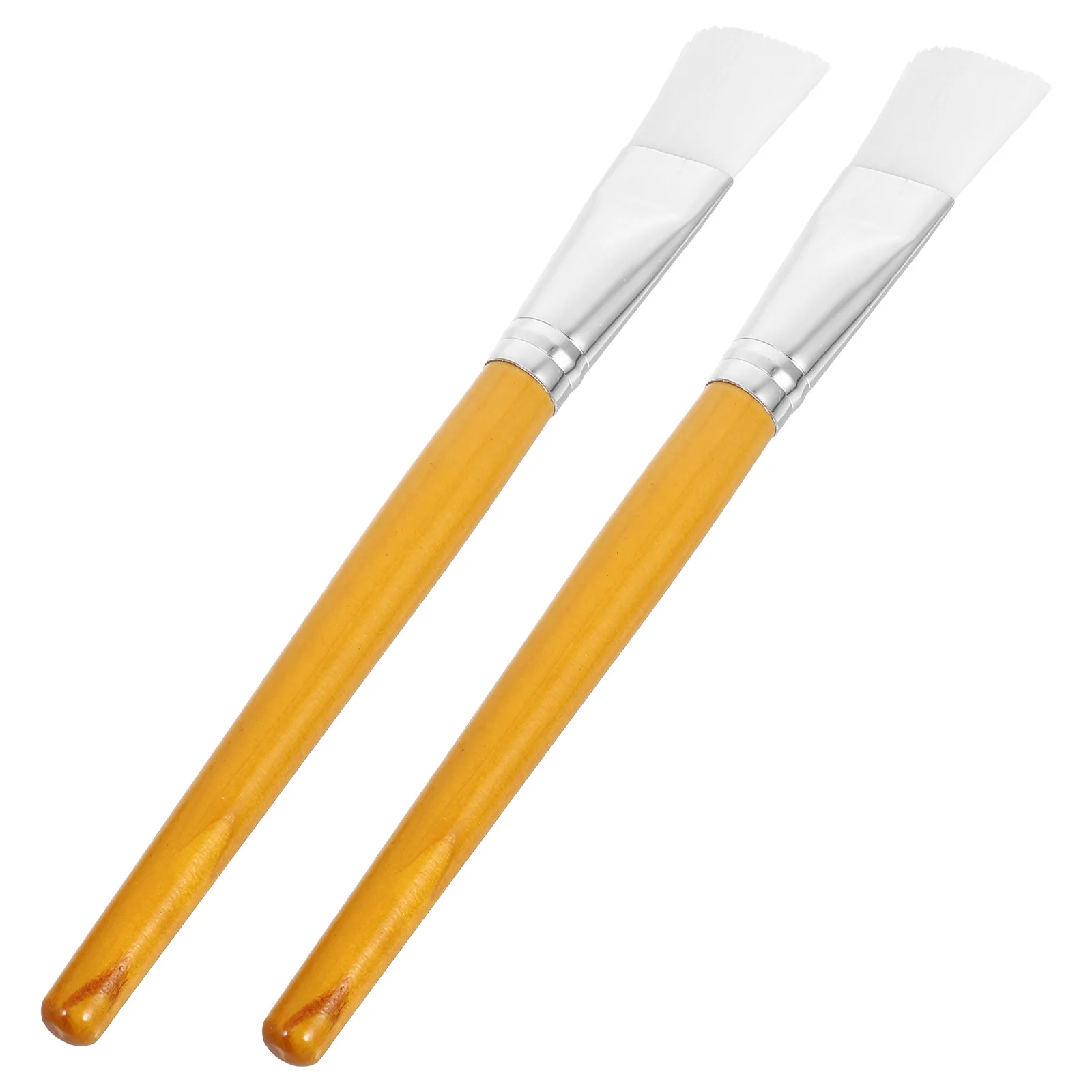 

2pcs Wooden Handle Facial Mask Brush Facemask Applicator Brush Professional for Applying Facial Mask Eye Mask or DIY Needs