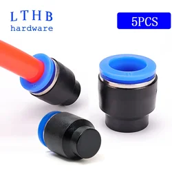 5PCS Pneumatic Connector Plug Pipe Cap Plastic PPF 4mm 6 8 10 12 14 MM Prevent Air From Flowing Out Air Hose Sealing Connector