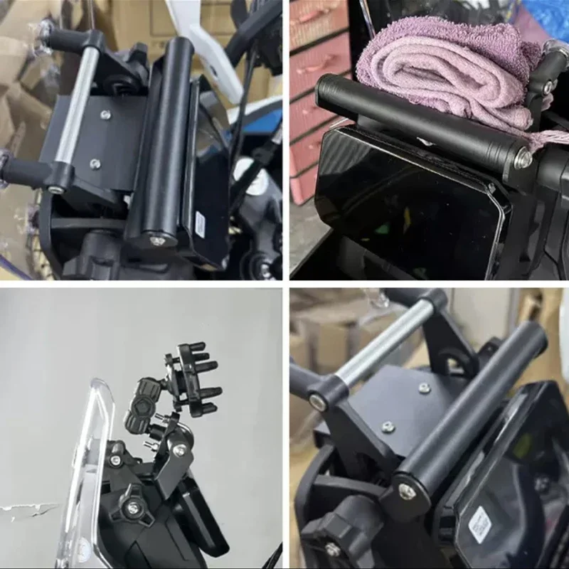 ل CFMOTO CF 450MT 450 MT 450mt هاتف محمول لتحديد المواقع والملاحة جبل MT450 2024 دراجة نارية المقود تمديد الملاحة جبل