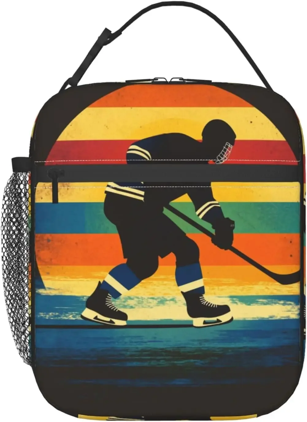حقيبة غداء معزولة للهوكي للنساء والرجال حقيبة غداء للهوكي للعمل أو النزهة أو السفر أو المشي لمسافات طويلة أو الشاطئ أو الصيد