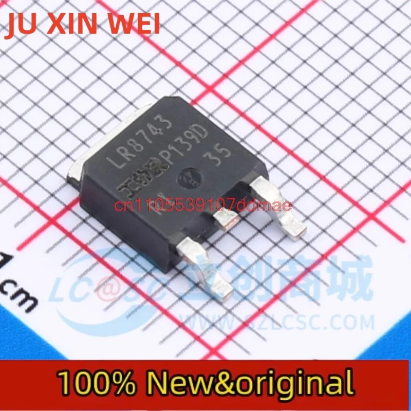 12PCS  Original genuine IRLR8743TRPBF TO-252-3 N-channel 30V/160A surface mount MOSFET tube