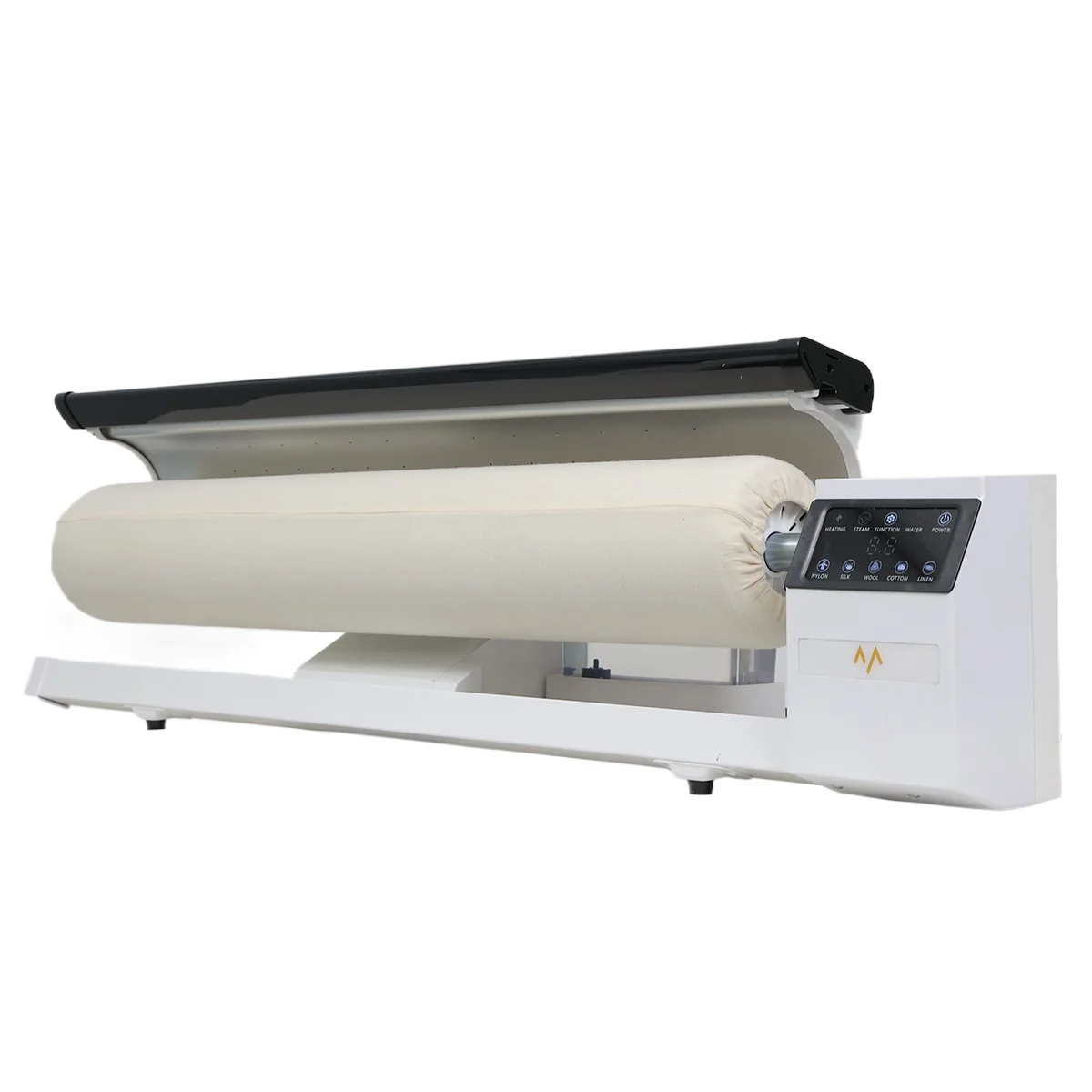 Máquina de planchar a vapor comercial para sábanas, fundas de edredón y cortinas.