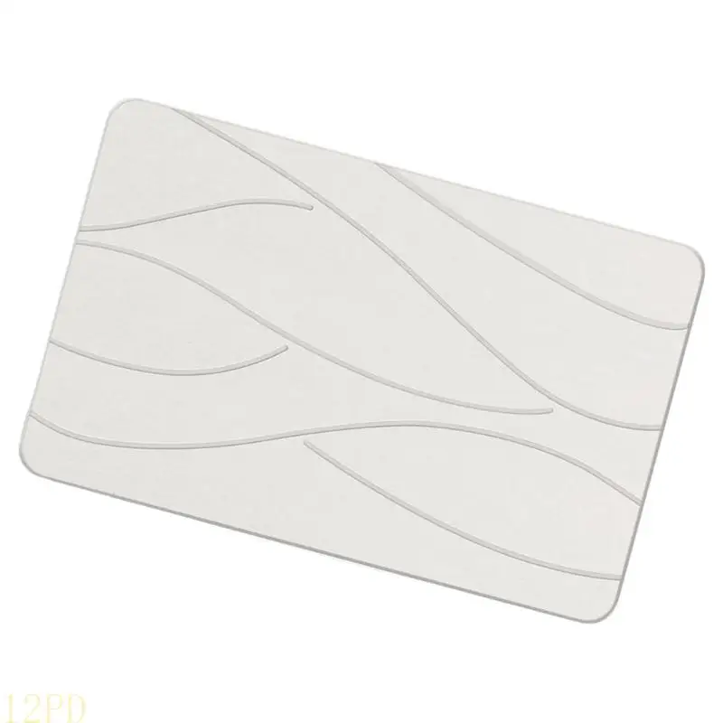 12PD Bath Mat with Quick Absorption Antislip Diatomaceous Earth Bath Mat for Bathroo