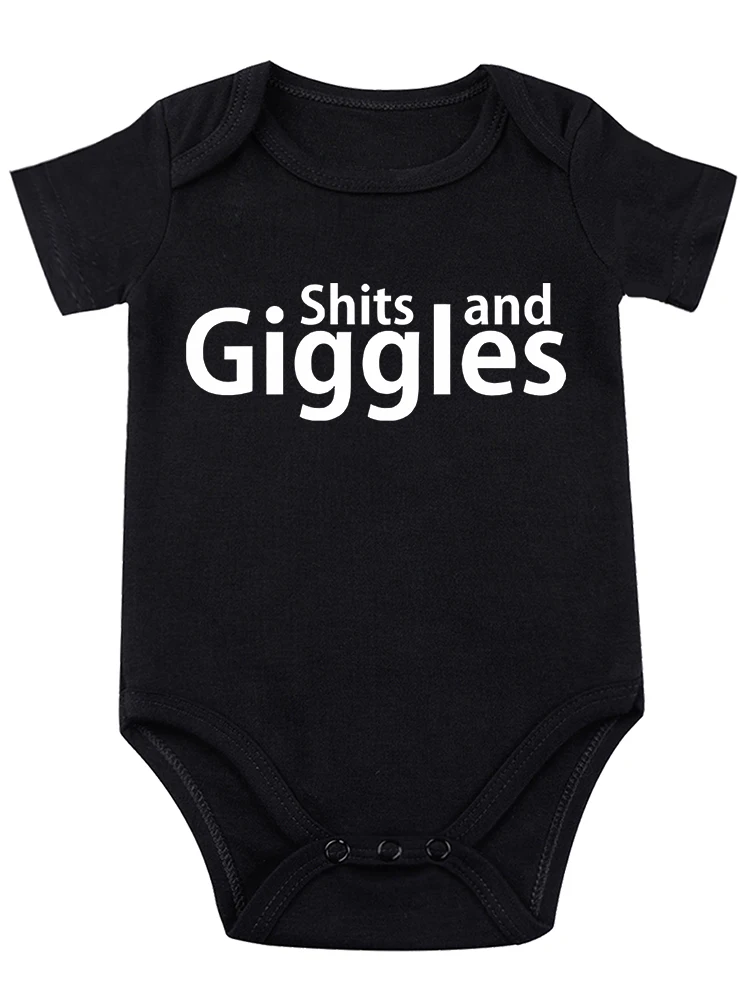 Giggles Parody Sayings Funny Baby onesie Baby Essentials Cute Infant Creeper, One-Piece Baby Bodysuit