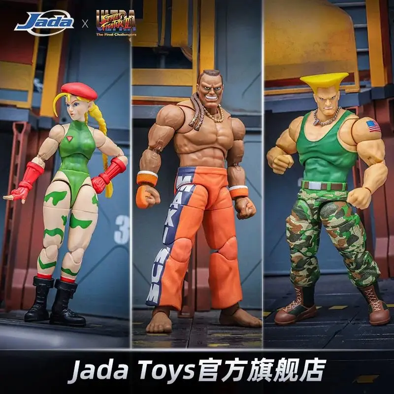 

НОВЫЙ Jada Street Fighter 6 Cammy White Guile Dee Jay Модель игрушки Аниме Фигурка Street Fighter Модель Подарок Коллекционная кукла