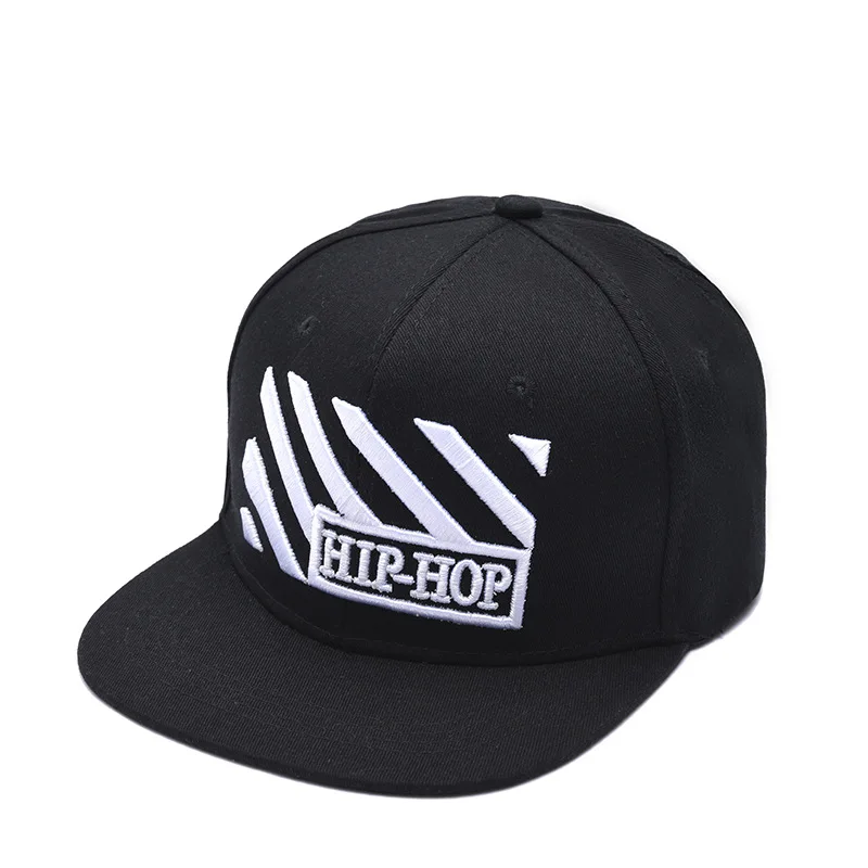 Men's Hip Hop Flat Brim Caps Street Fashion Cool Embroidery Hip-Hop Hats Women Breaking Cap New