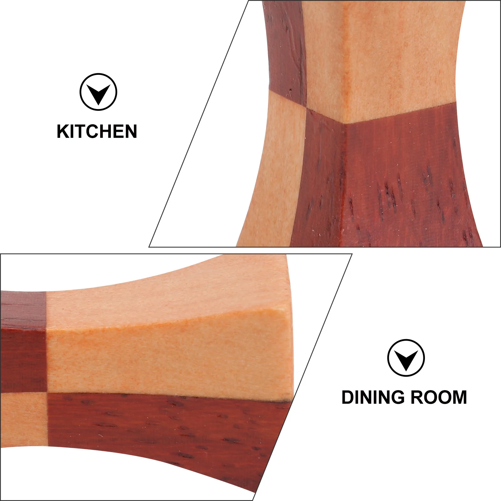 

4Pcs Natural Wood Chopsticks Rest Smooth Surface Creative Design Stable Chopstick Holder Fork Spoon Rack Table Decor Dining