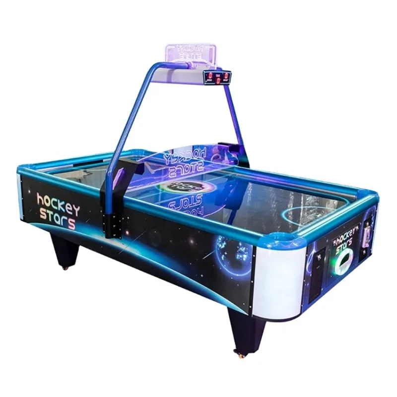 Máquina de Hockey de Aire Eléctrica, Juego de Mesa de Hockey sobre Hielo, Juguetes de Madera para Niños, Máquina de Juego Arcade de Hockey sobre Hielo para Interiores