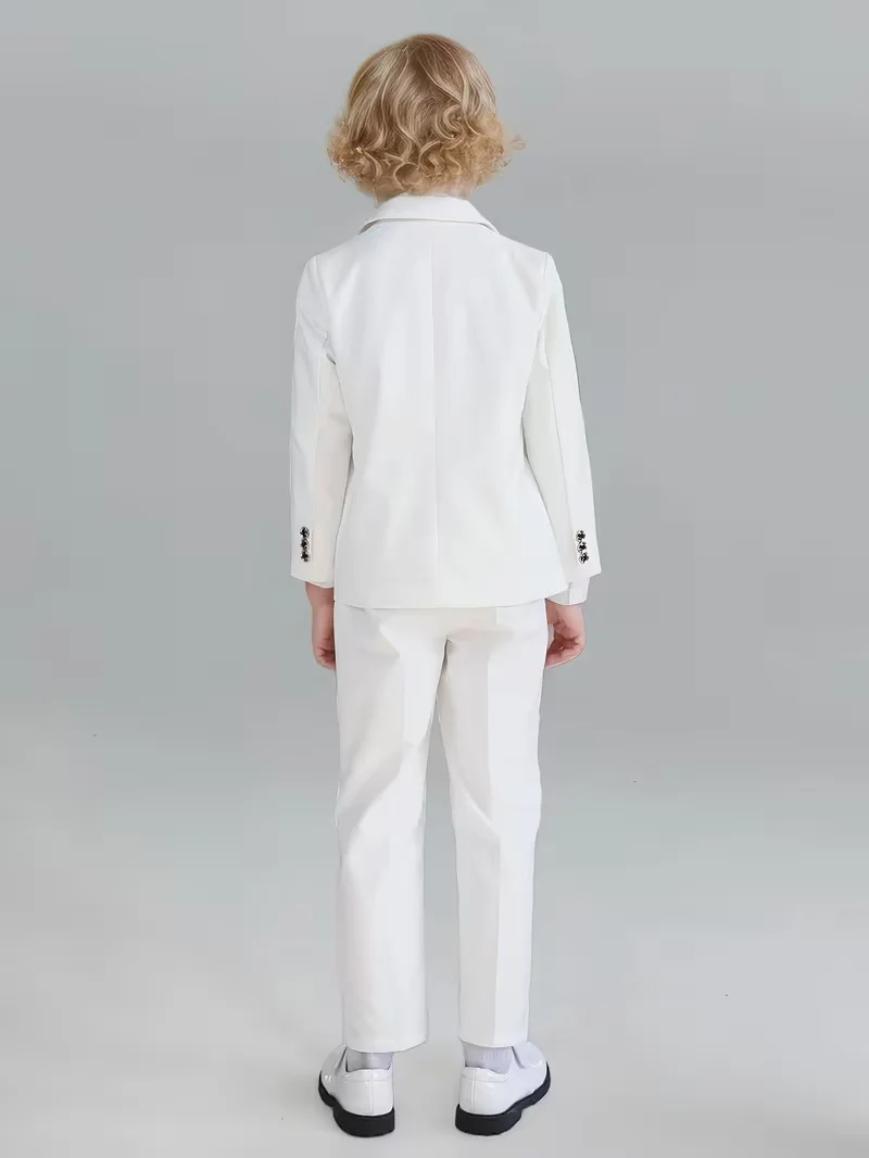 New Boys' Suit Formal Suit Set Wedding Flower Boy Performance Suit British Style Baby Birthday 1St Birthday Party Suit
