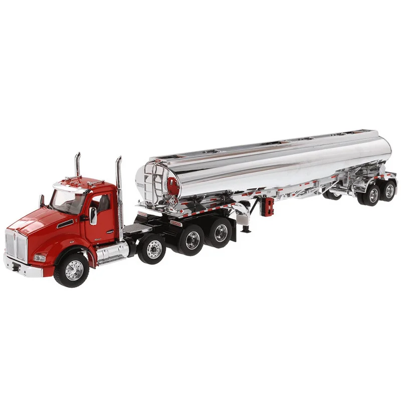 DM 71102 Diecast Model 1/50 Kenworth T880S SBFA Tandem Day Cab Heavy Truck Vehicle Oil Tanker Alloy Model