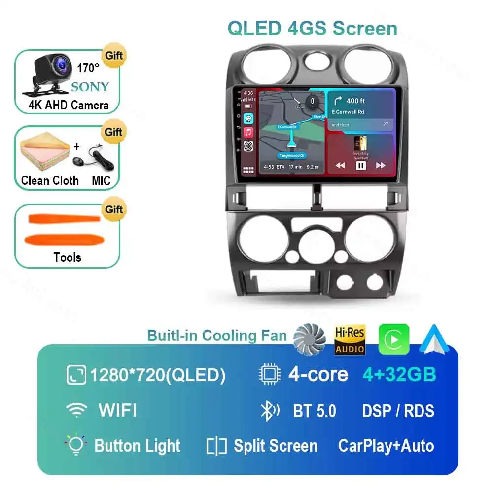 Android 15 Voor Chevrolet Colorado 2006-2012 Voor Isuzu D-MAX MU-71 2008-2012 Carplay Auto 2K Scherm autoradio Multimedia WIFI