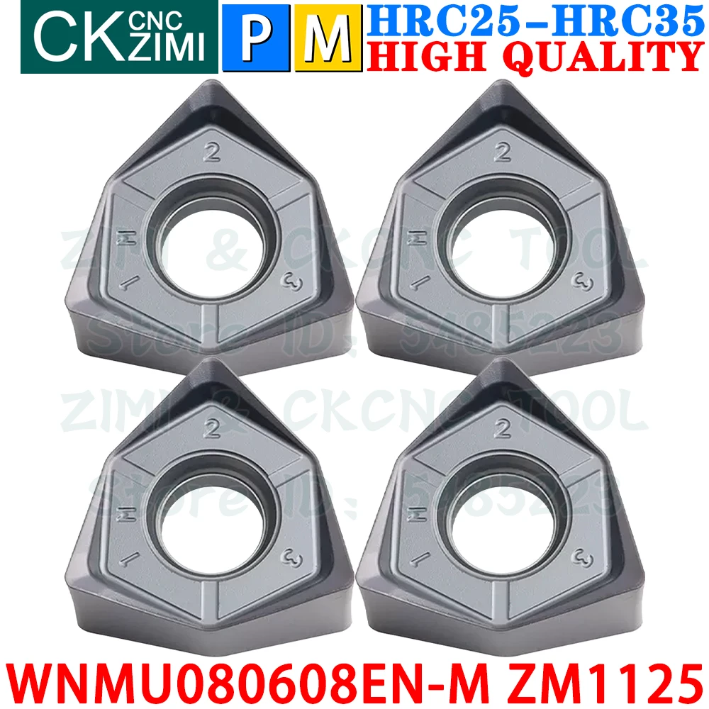 WNMU080608EN-M ZM1125 WNMU 080608 Carbide Inserts Fast Feed Milling Inserts MFWN90 CNC Indexable Heavy Face Cutting Milling Tool