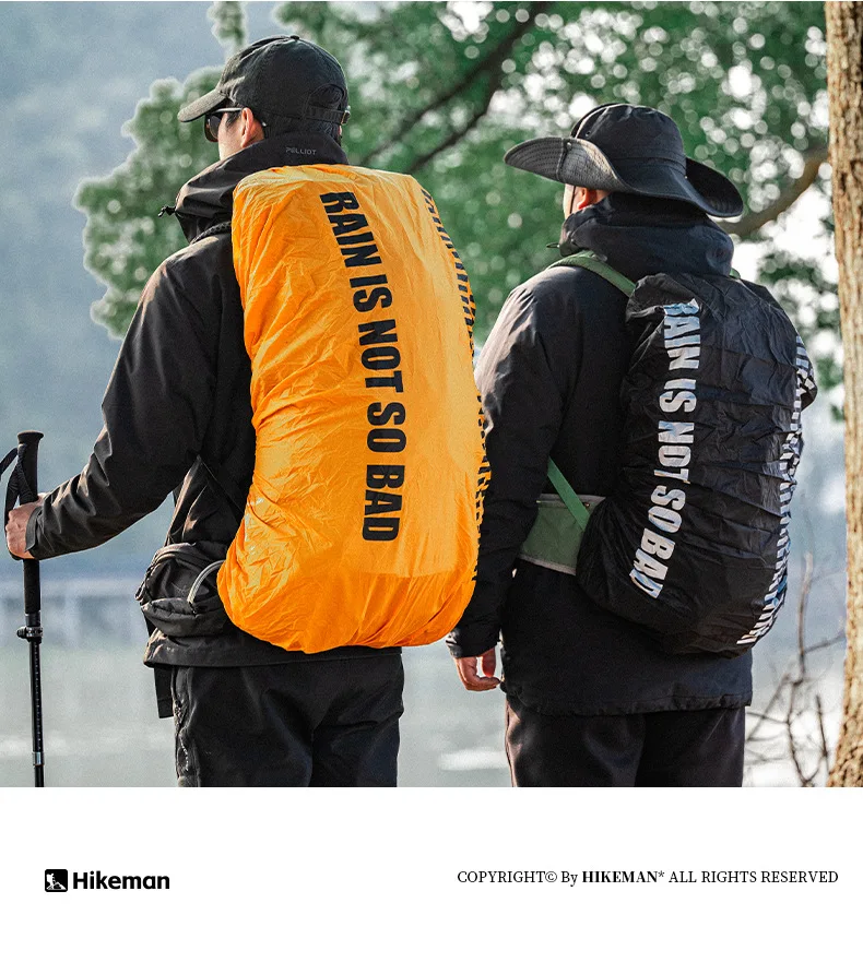 Hikeman Backpack Rain Cover Cross-Border Outdoor Rainproof Dustproof Camping Hiking Bag School Bag Rucksack Waterproof Cover