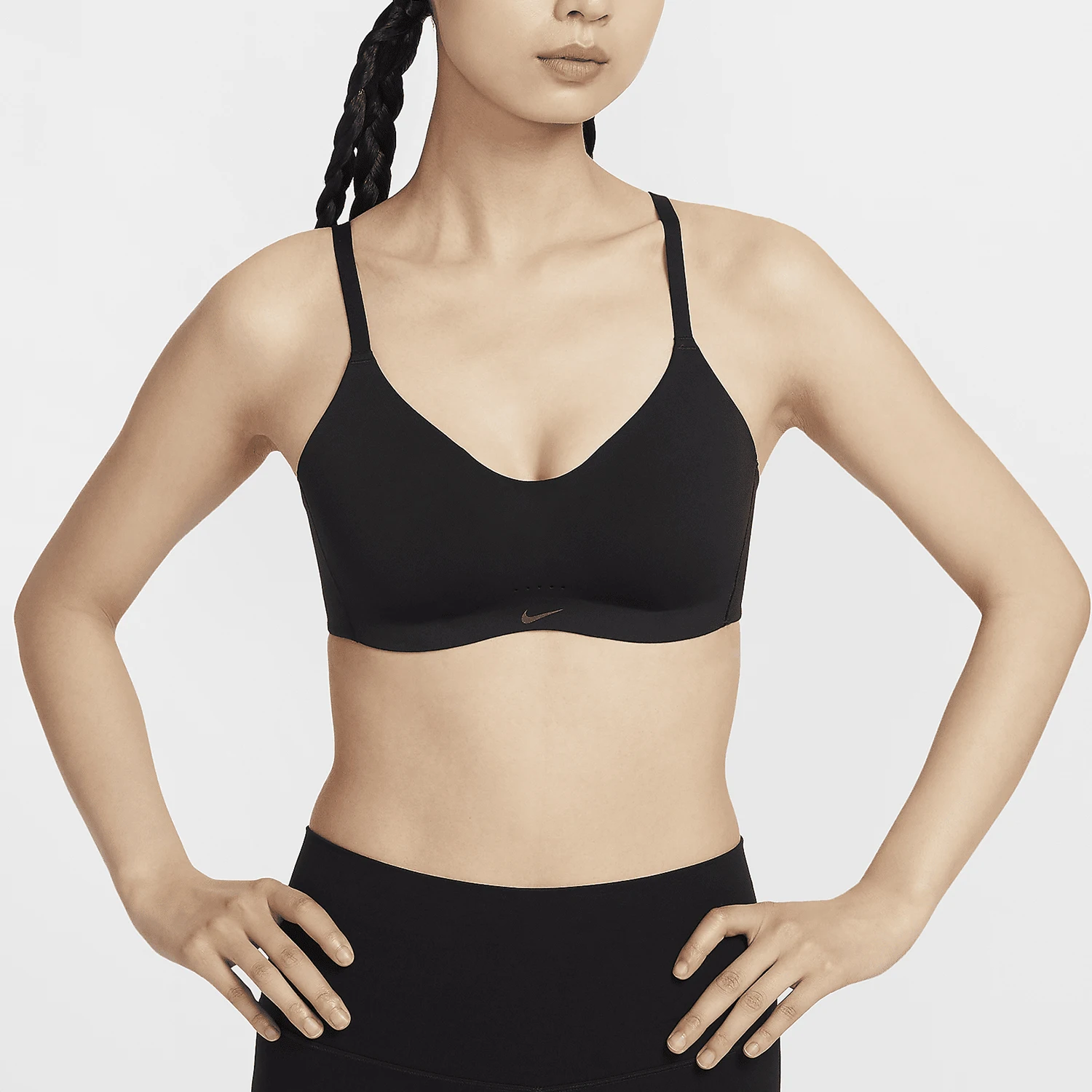 

Оригинальный женский регулируемый спортивный бюстгальтер Nike 2024, FQ3551-010