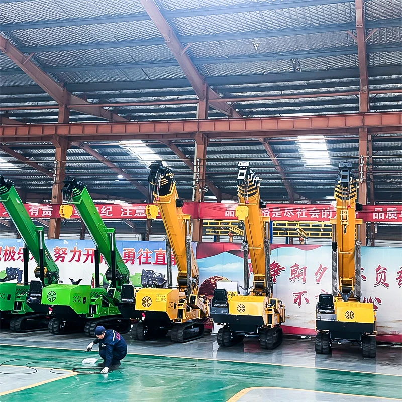 3 Ton Portable Spider Crane with ISO Standard Manufacturer's Price Including Engine Motor Pump Bearing Gear with Basket